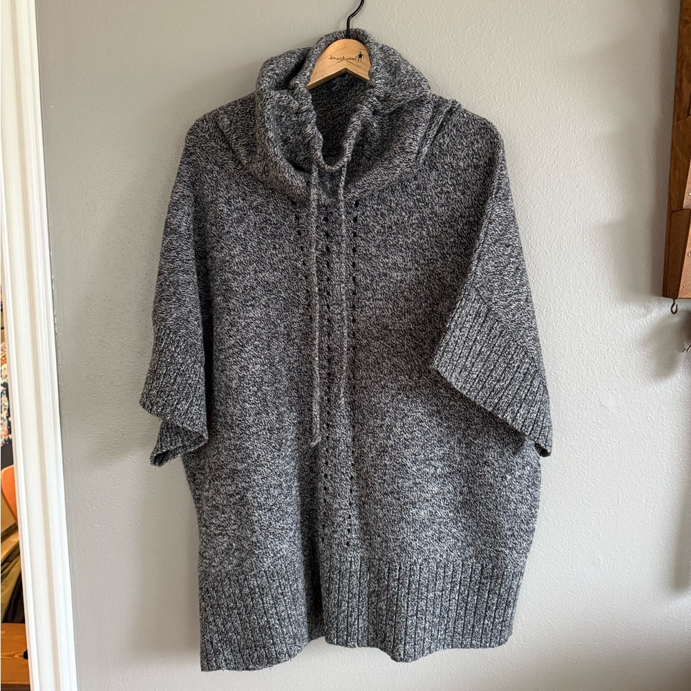 SMARTWOOL CRESTONE Merino Wool Poncho Cowlneck Sweater Sm/Med